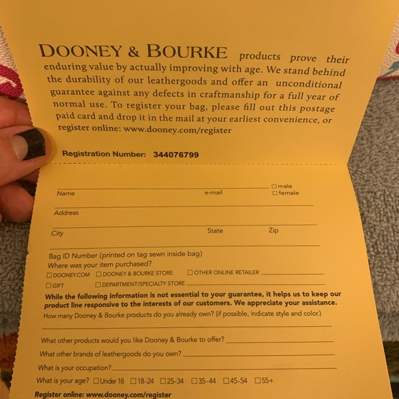 Dooney & Bourke Pink and White Satchel Bag - Picture 7 of 7